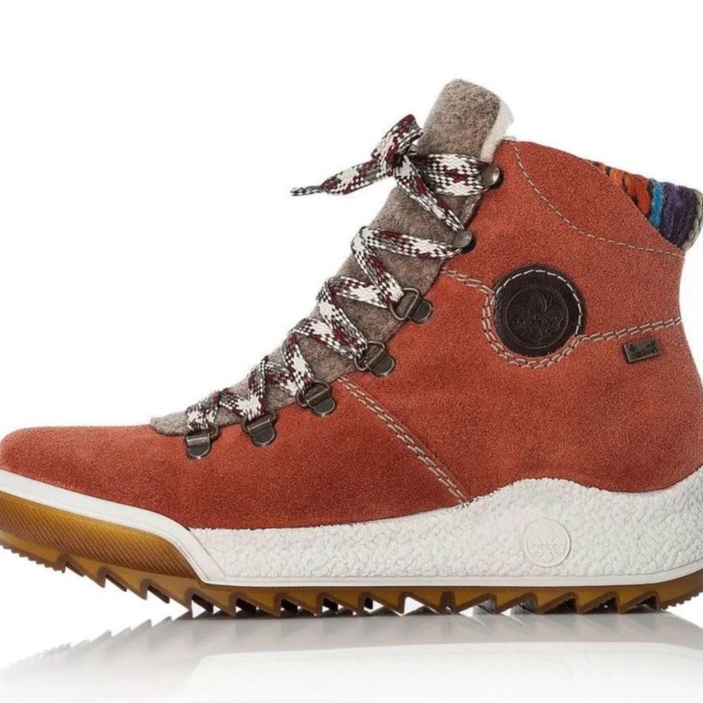 NEW Red Suede Women's Winter Boots - Rieker Aria, Size 9